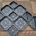 фото Клевер краковский форма для заливки тротуарной плитки
